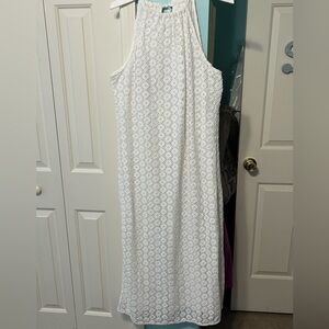 A New Day White Sleeveless Midi Dress